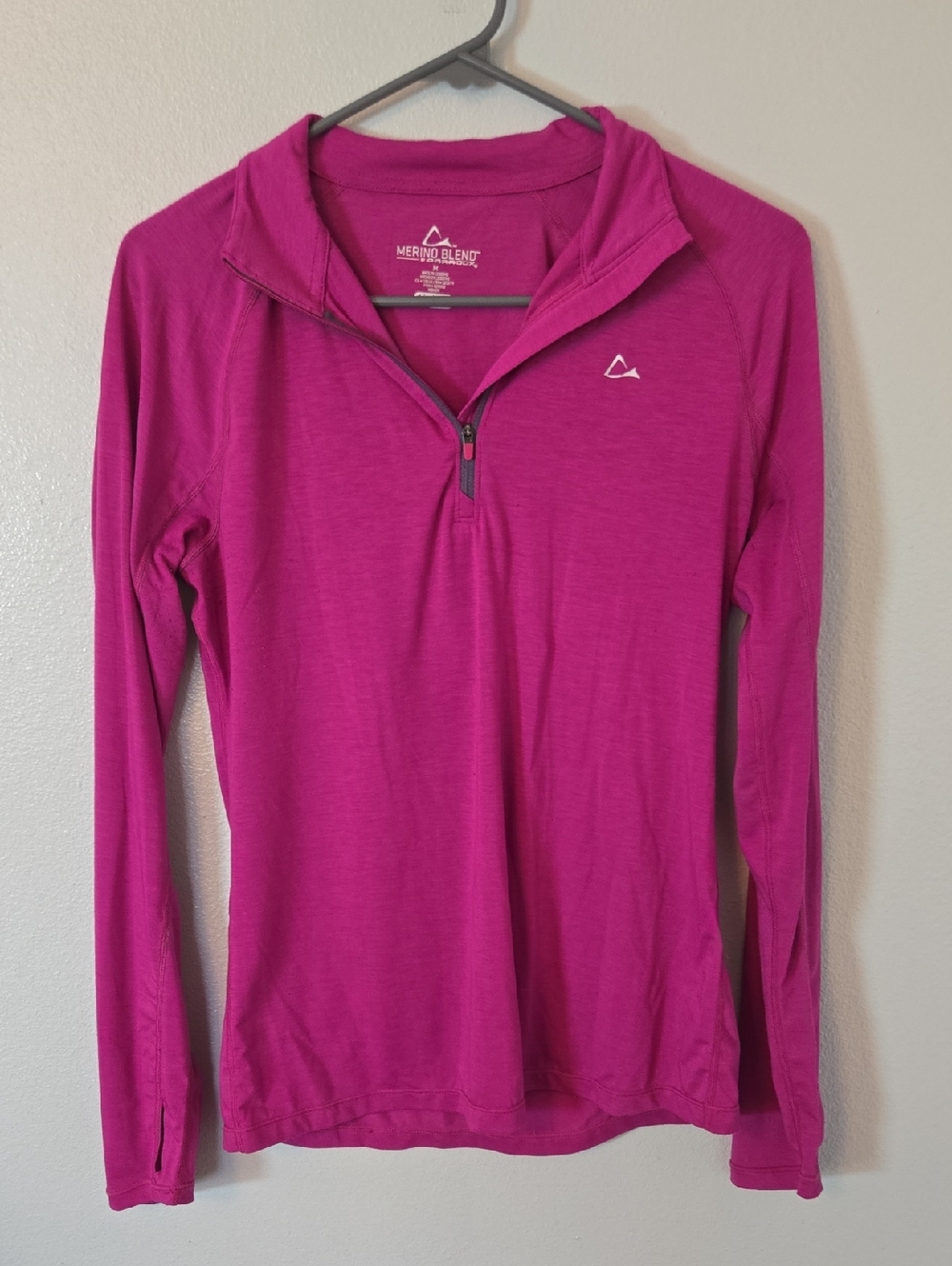 Paradox Merino Blend | Purple Quarter Zip DriRelease Freshguard Shirt Size Med